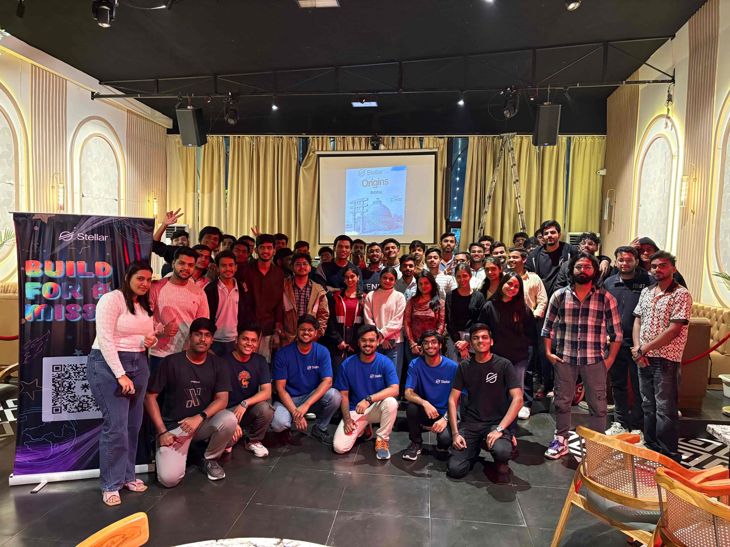 A packed hall of builders, founders, and community members gathered for an engineering session.